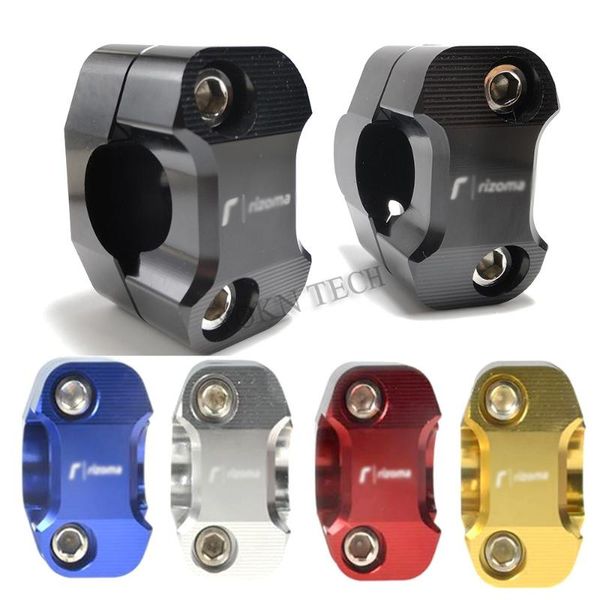 

handlebars 2pcs 22mm 28mm off road motorcycle clamps adapter black aluminum alloy handlebar fat bar raiser mount