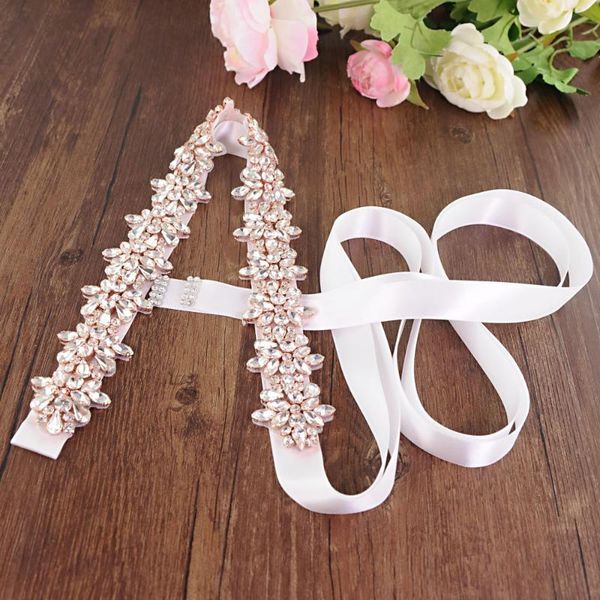 

wedding sashes s269-rg belts rhinestone bridal bride sash accessories for dress prom party evening dresses belt, White