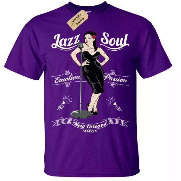 

soul jazz camiseta hombre nuevo orleans, White;black