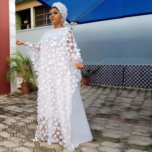 

no headscarf super size white african dress for women dashiki fashion loose embroidery long clothes ethnic clothing, Red