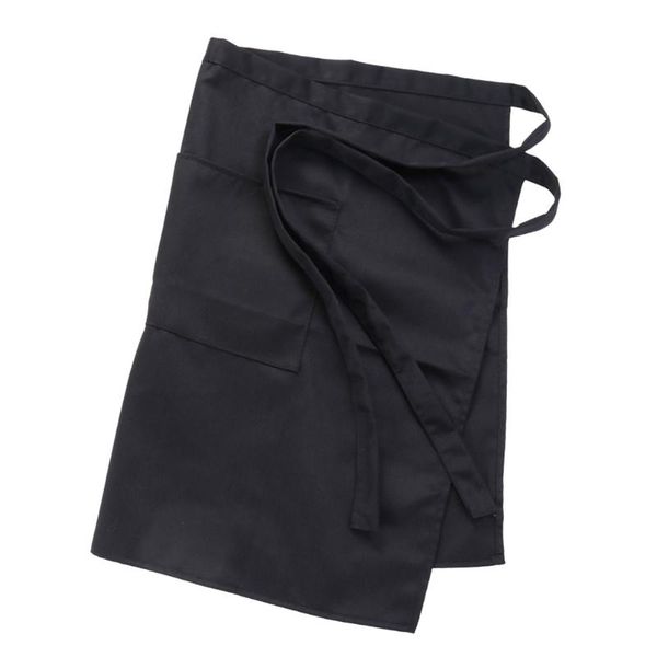 

aprons 1pc creative half-length apron oil-proof kitchen cooking (black)