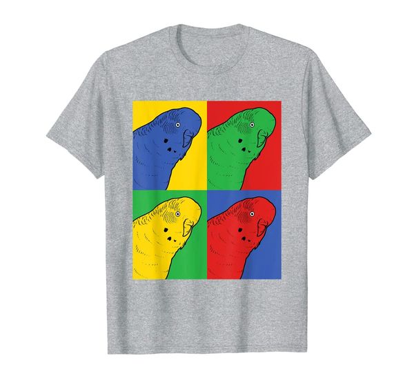 

budgie pop art t-shirt - retro budgerigar tee, White;black
