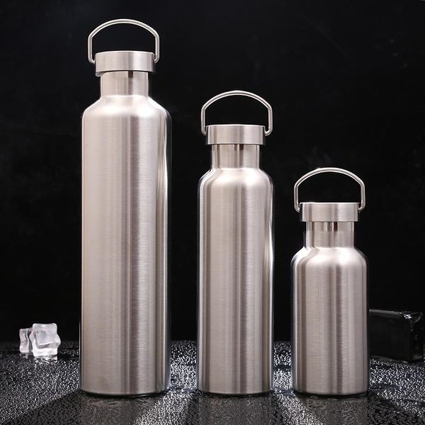

water bottles 300/500/650/700/1000ml stainless steel double wall vacuum jug insulated coffee kettle travel drink flasks