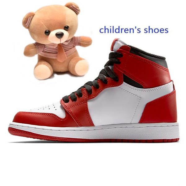 

2021 children's jorden1 basketball shoes kids athletic sports shoe for wholesale childrens boys girls cactus jack mocha size:22-35
