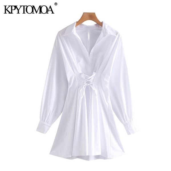 

women fashion with drawstring tied pleated mini dress vintage long sleeve back zipper female dresses vestidos 210420, Black;gray