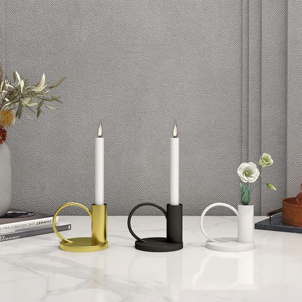 

candle holders metal holder wrought iron candlestick taper emergency supplies wedding table bar party living room home decor