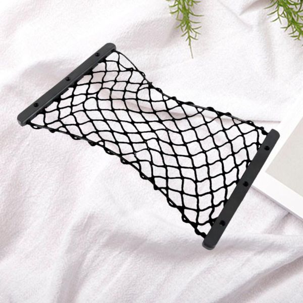 

car organizer 1pc trunk storage net elastic mesh fire extinguisher block