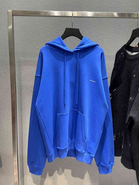 

Men's Hoodies & Sweatshirts Correct version b small letter printing net red same solid color Terry Hoodie QGFO, Black