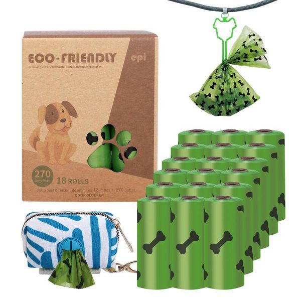 

dog travel & outdoors 9-18roll pet poop eco bags dispenser collector scoop holder puppy pooper scooper bag small rolls outdoor clean pets su