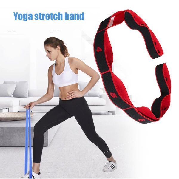

fitness pull rope yoga belt set polyester cotton 8 grid portable posture correction removable stretch arm apparatus resistance bands