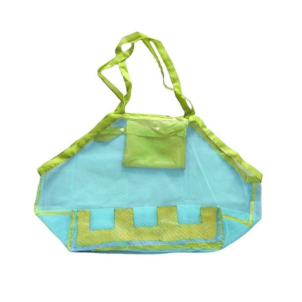 

storage bags foldable sand away bag clothes durable market large mesh portable kids toy travel reusable outdoor beach tote