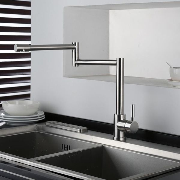 

kitchen faucets foldable 360 rotate faucet and cold mixer convenient use