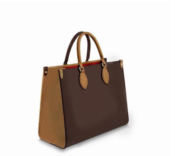 

share to be partner compare with luxury designer bag 3a fashion high-quality brown shopping bag selling classic brand leather large-capacity