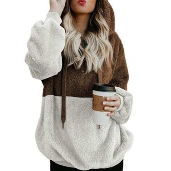 

women's hoodies & sweatshirts casual women big size sweatshirt harajuku oversized patchwork loose coat winter female hooded, Black