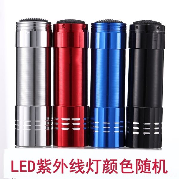 

kugc straight flashlights torches 9led purple uv395 banknote verification glue curing fluorescent agent detection straight 9led purple uv39