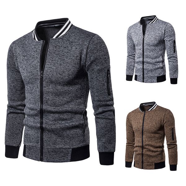 

tracksuit men's jerseys with nerves golly mode cardigan long coat jacket, Gray