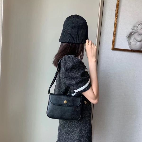 

bag female lizard pattern saddle minority small high texture one shoulder armpit staff messenger
