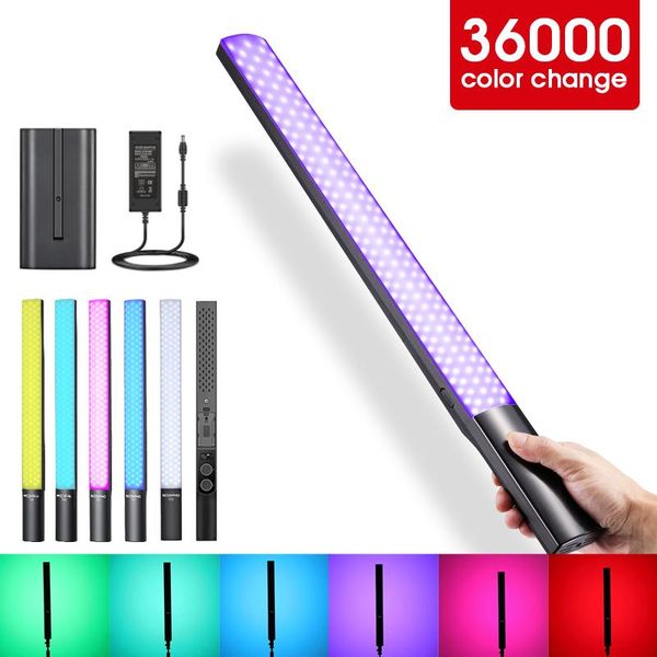 

flash heads soonpho p20 handheld 2500k-8500k rgb colorful ice stick rod-shaped led video light for tik tok studio pography youtube