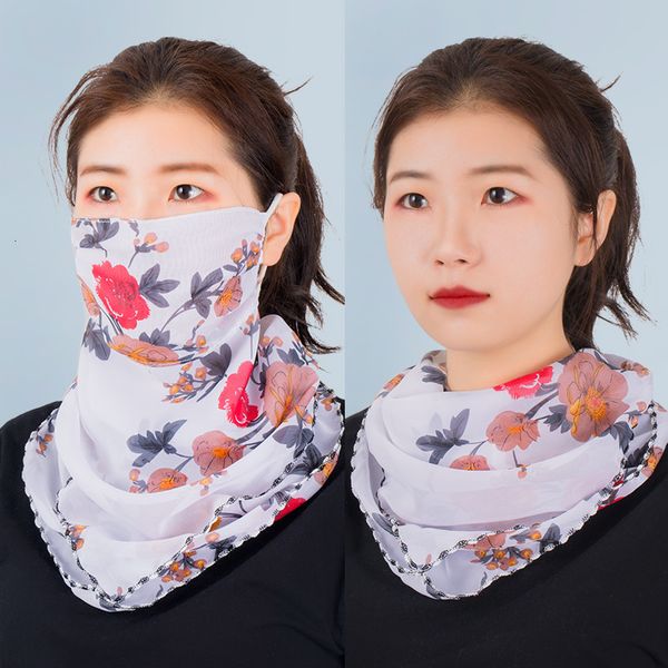 

neck women's sunscreen protection thin breathable mask full face sunshade summer anti ultraviolet chiffon veil