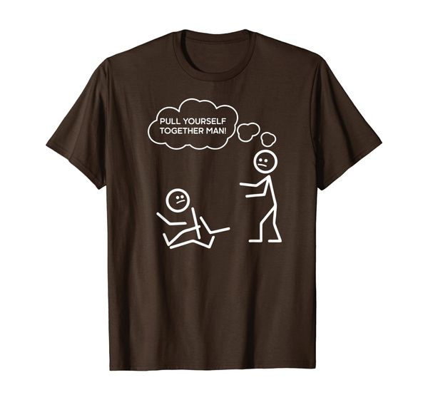 

Pull Yourself Together Man T-shirt Funny Stickman T-shirt, Mainly pictures