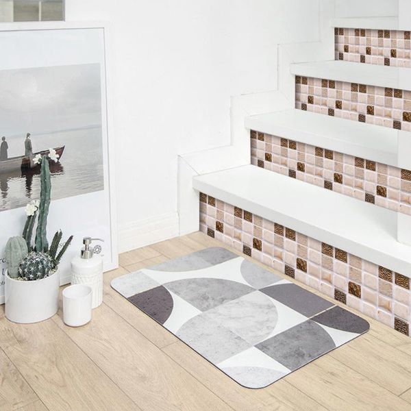 

wall stickers 3d mosaic tile with pvc material water-proof heat resistant easy operation durable for home kitchen inte99
