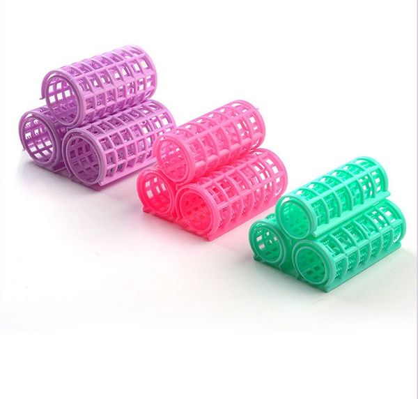 

hair rollers multi size double-layer hairs curler air bangs fluffy plastic toothed hairdresser's tools 5 different sizes many colors fo