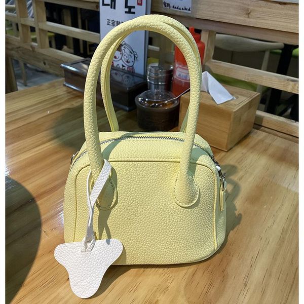 

evening bags fashion lychee pattern women handle female simple small daily tote solid color pu leather ladies shoulder crossbody bag