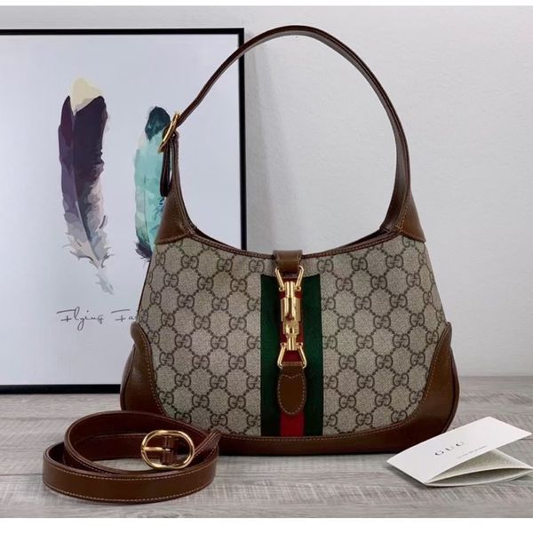 

fashion underarm bag printed denim saddle bag mini horseshoe buckle diagonal span purses luxury outlet