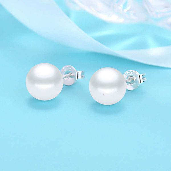 

pearl earrings female temperament simple round face thin