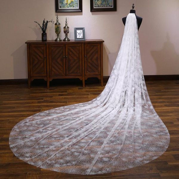 

bridal veils romantic cathedral wedding veil with comb accessories, Black