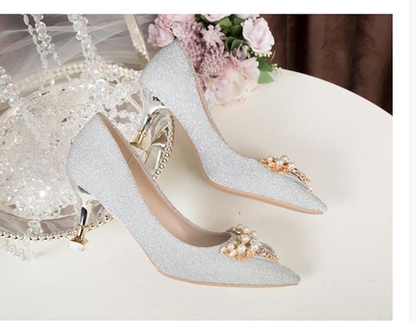 

women's shoes in spring and autumn high fine heel pointed end @p51, Black