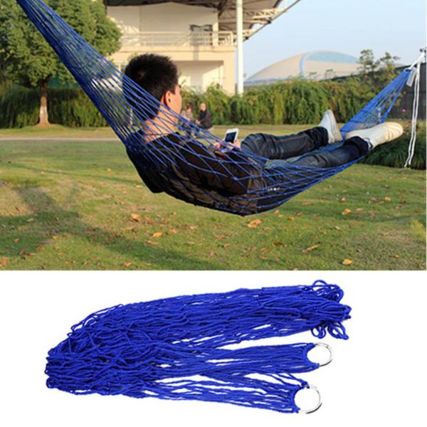 

outdoor travel camping hammock garden portable nylon hang mesh net sleeping bed wholesale bags