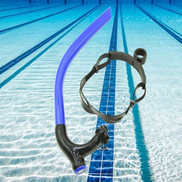 

diving masks swimming center snorkel silicone breathing tube provides smooth & oxygen with head strap