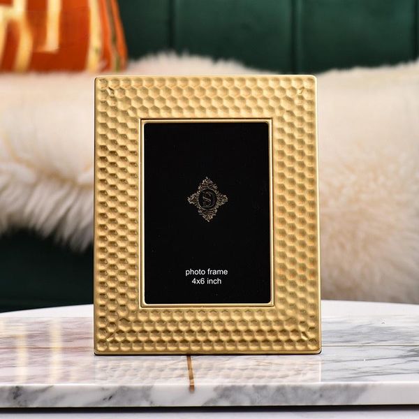 

frames luxury elegant po frame gold deskornament display painting metal nordic ramki na zdjecie home decor di50xk