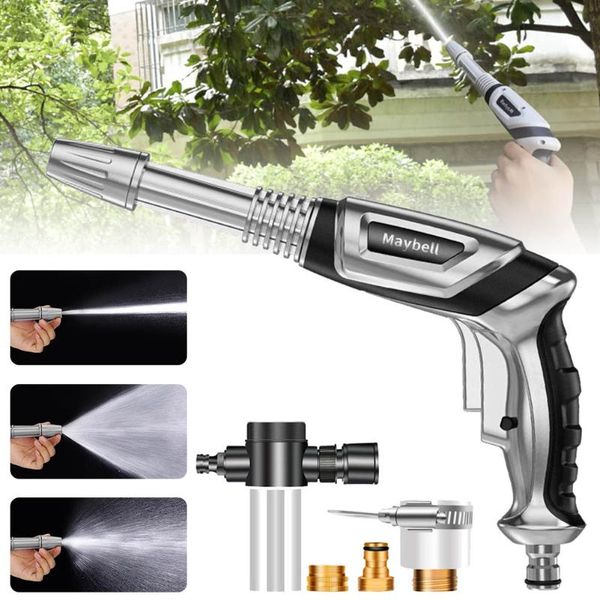 

high pressure washer water gun garden hose nozzle spray for foam pot car washing sprinkler cleaning tool watering equipments