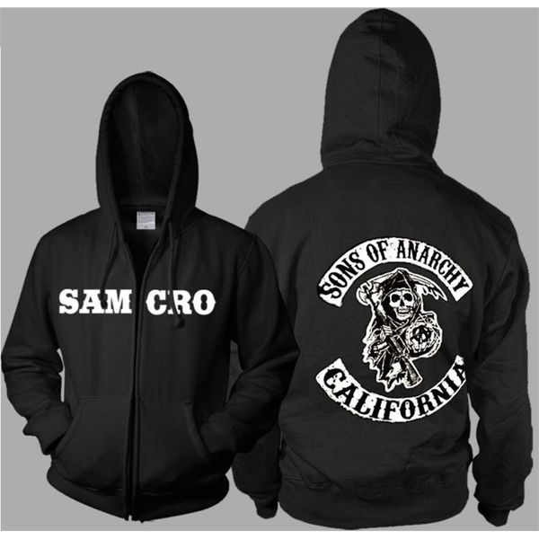 

new fashion street hip hop plush hooded zipper cardigan for men and women, Black