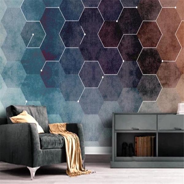 

wallpapers milofi custom 3d wallpaper mural modern minimalist small fresh abstract geometric figures light luxury background wall