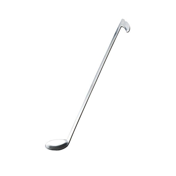 

spoons musical note stainless steel coffee spoon metal ladle dessert honey tea for mug cup kitchen tools (long handle)
