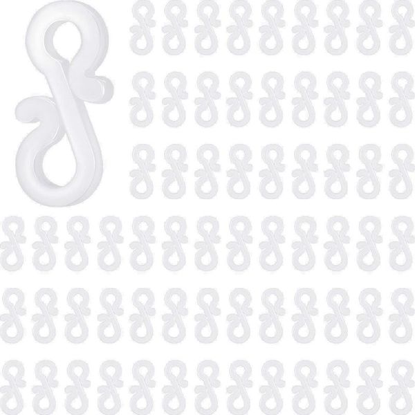 

hooks & rails christmas mini gutter hang plastic s shaped light clips for outdoor indoor parties decoration (150)