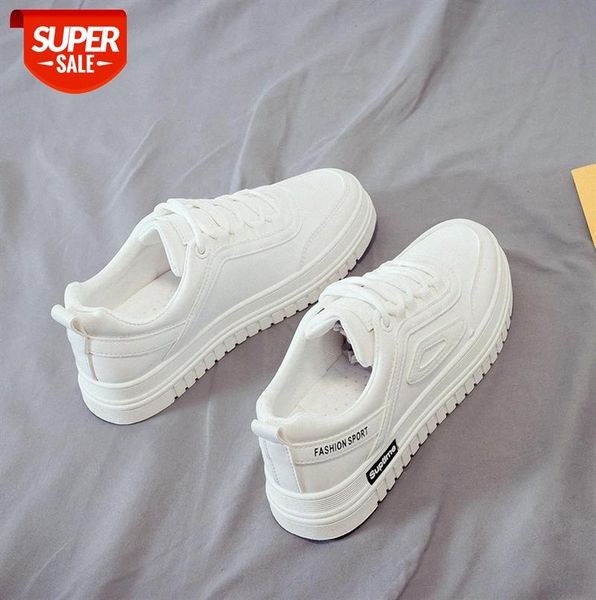 

all-match basic white shoes female q09 #gv3e