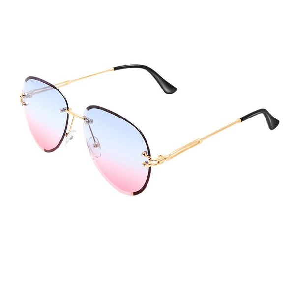 

sunglasses trendy metal bracket without edging clip nose men's and trend women's multicolor gradient color 2021, White;black