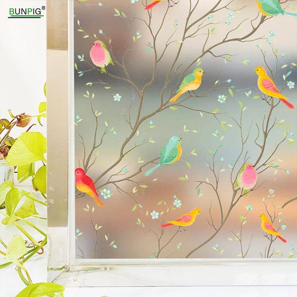 

matte window film privacy decorative static cling adhesive glass anti uv removable frosted sticker for home stickers