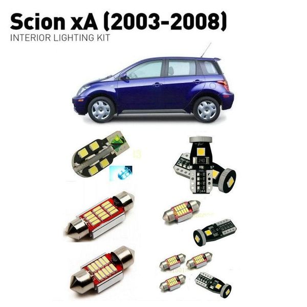 

led interior lights for scion xa 2003-2008 5pc cars lighting kit automotive bulbs canbus other system