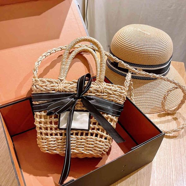 

fashion designer summer bags straw grass basket sand package holidays shoulder shopping bag handbag hip-hop party personality elegant sweet