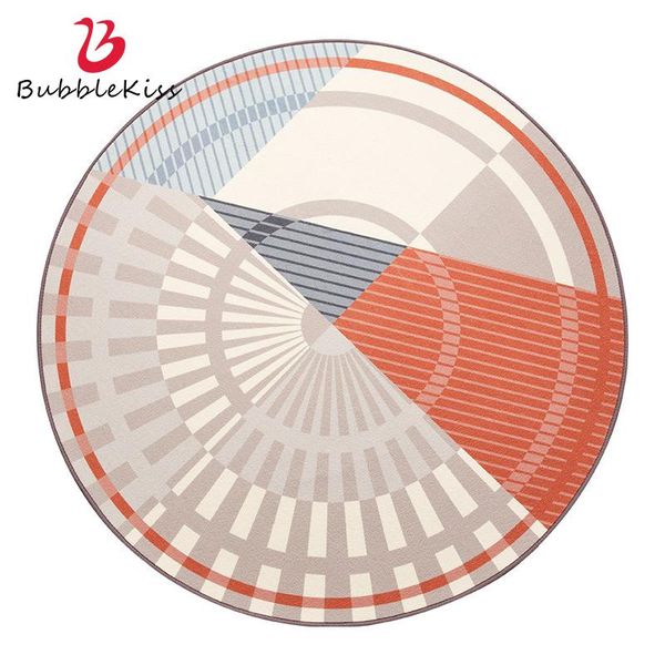 

carpets bubble kiss 2021 round carpet nordic style living room geometric pattern decoration bedroom bedside rug girl