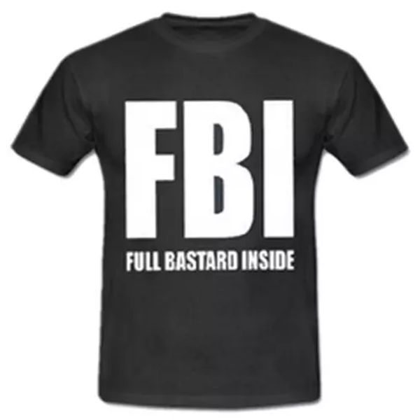 

t-shirt nightlife 87 f.b.i 100% cotton, White;black