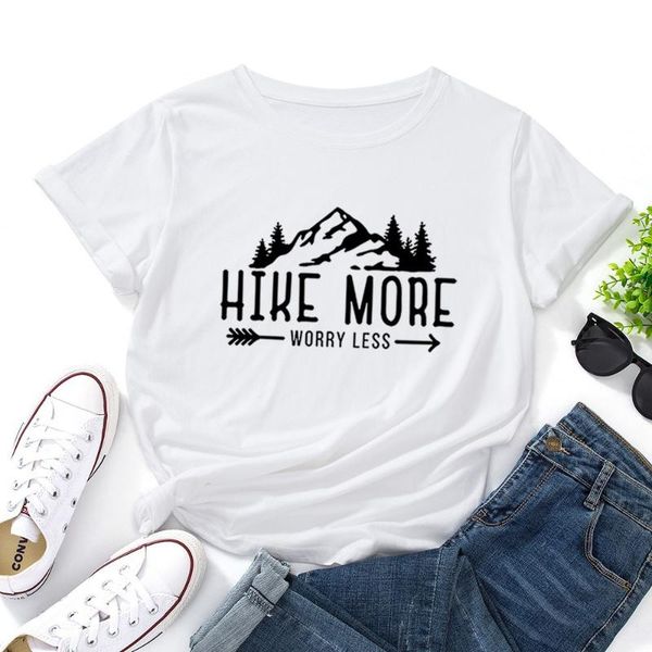 

women's t-shirt natural scenery letter print loose round neck modal short sleeve summer casual sports soft tees clothing 2021, White