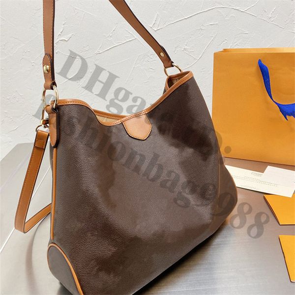 

large capacity shopping totes handbags shoulder bags for women mother men brown genuine leather tote luxury fashion brand cross body duffle