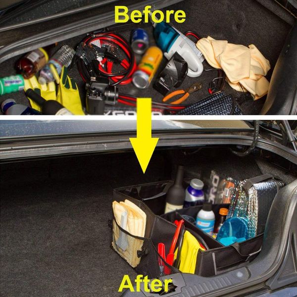 

car organizer universal foldable storage bag suv trunk cargo finishing