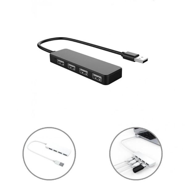 

hubs usb splitter lightweight expansion dock plug play anti-interference durable 480mbps 4-in-1 docking station